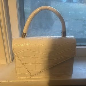 White handbag